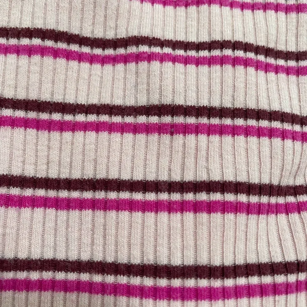 3/$10 Girls Old navy Pink Striped V-Neck Long Sleeve Top Small